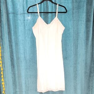 Vintage Vanity Fair White Lace Chemise